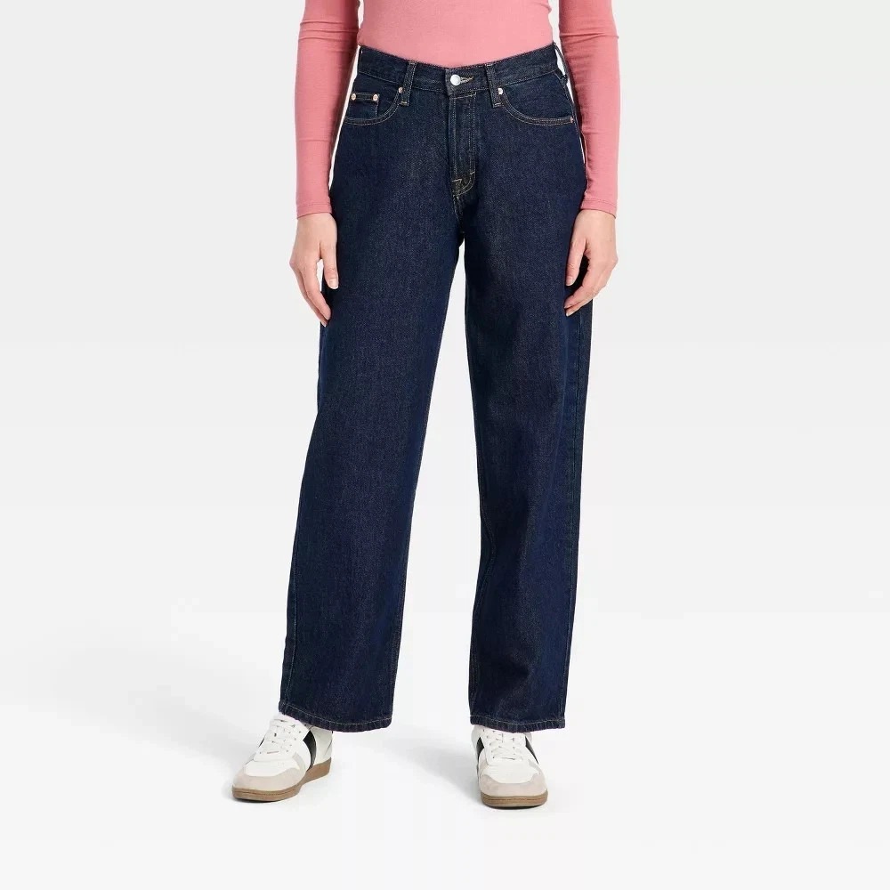 Universal Thread Women's Mid-Rise 90's Baggy Denim Jeans Relaxed Fit 12 Reg NWT